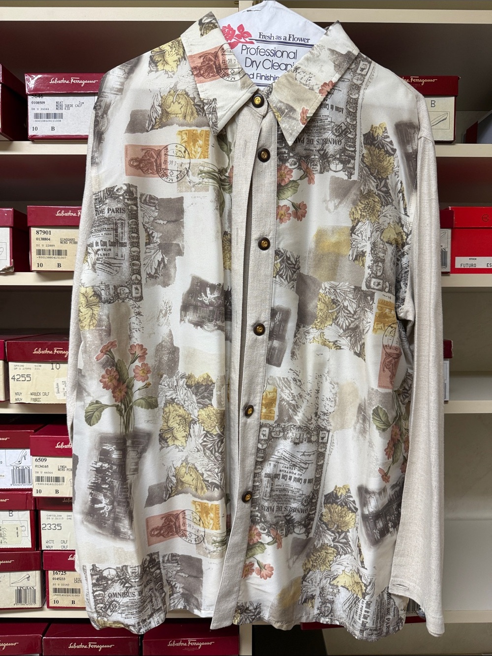 St. John Sport patterned Button-Down Shirt